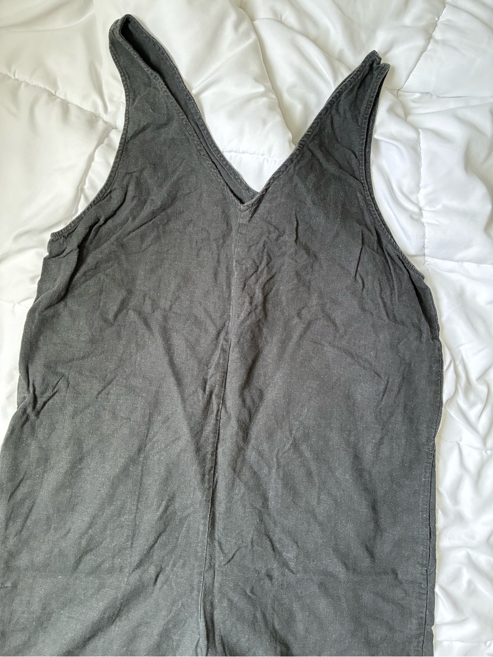Universal Thread Women's Romper Jumpsuit in Charcoal Gray Black